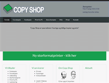 Tablet Screenshot of copyshop.dk